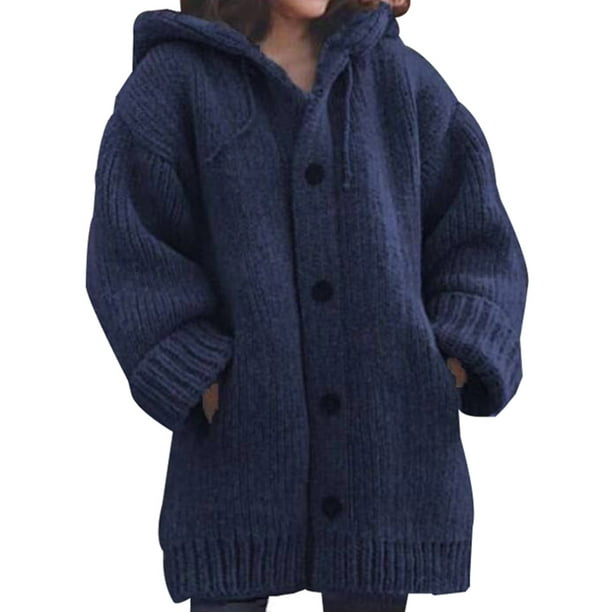 RRINSINS Women Long Sleeve Warm Cardigan Hooded Jacket Winter Coat Outwear RRINSINS Women Long Sleeve Warm Cardigan Hooded Jacket Winter Coat Outwear
